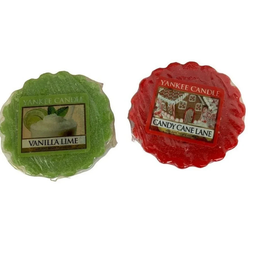 Yankee Candle Tarts Lot of 6 Assorted Scents Citrus Apple Candy Cane 0.8 oz each
